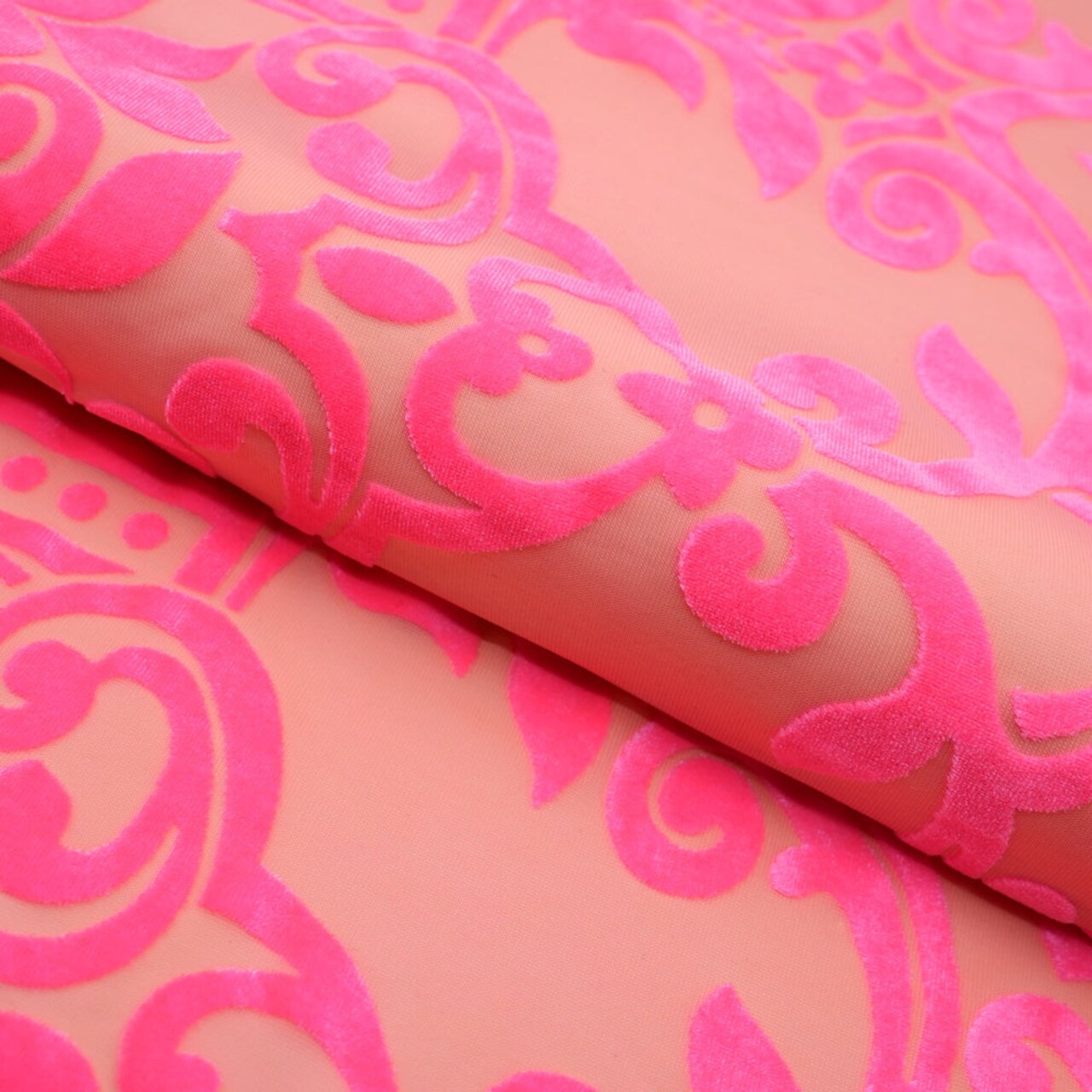 1 Yard Ice Burnout Stretch Velvet Fabric 2 Way Stretch 60 inch Width